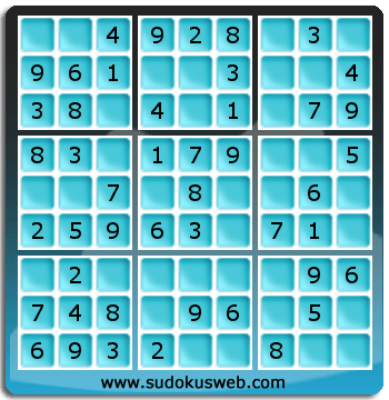 Nivel Muito Facil de Sudoku Nivel Muito Facil de Sudoku