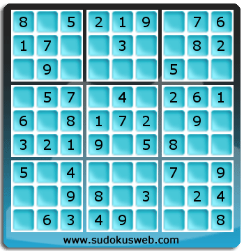 Nivel Muito Facil de Sudoku Nivel Muito Facil de Sudoku