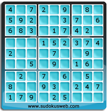 Nivel Muito Facil de Sudoku Nivel Muito Facil de Sudoku