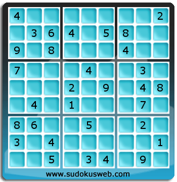 Sudoku von mittelmässiger höhe