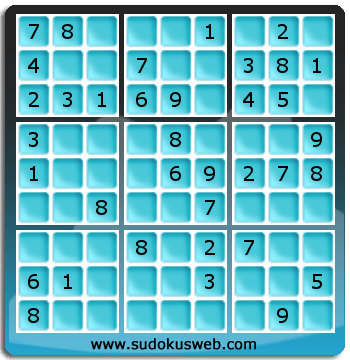 Sudoku von einfacher höhe