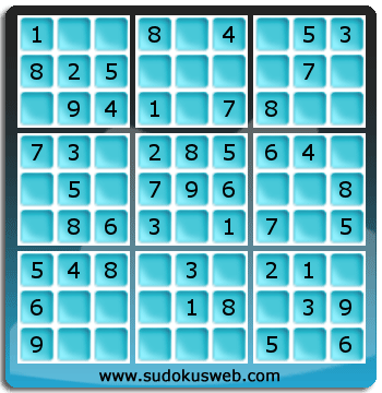 Sudoku de Nivell Molt Fàcil Sudoku de Nivell Molt Fàcil