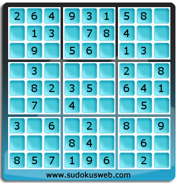 Sudoku de Niveau Très Facile Sudoku de Niveau Très Facile