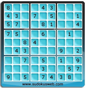 Sudoku von einfacher höhe