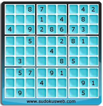 Sudoku von mittelmässiger höhe