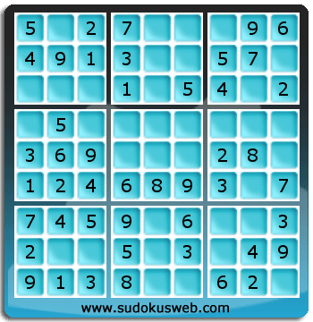 Sudoku de Niveau Très Facile Sudoku de Niveau Très Facile