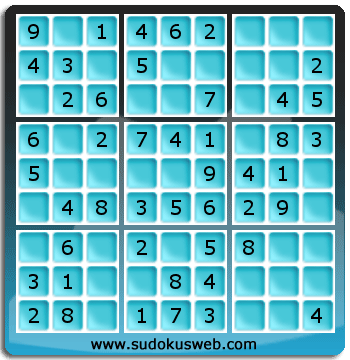 Nivel Muito Facil de Sudoku Nivel Muito Facil de Sudoku