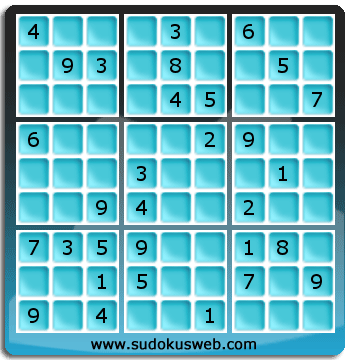 Sudoku von mittelmässiger höhe