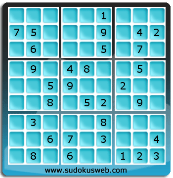 Sudoku von mittelmässiger höhe