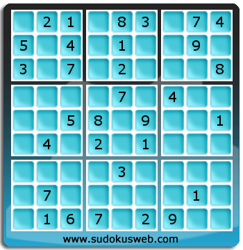 Sudoku von mittelmässiger höhe