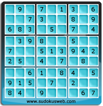 Sudoku de Niveau Très Facile Sudoku de Niveau Très Facile