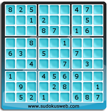 Sudoku von einfacher höhe