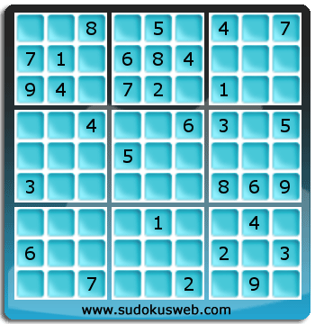 Sudoku von mittelmässiger höhe