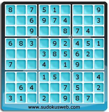 Sudoku de Nivel Muy Fácil