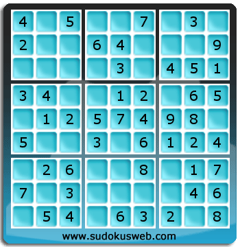 Sudoku de Nivel Muy Fácil Sudoku de Nivel Muy Fácil