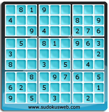 Nivel Facil de Sudoku