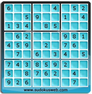 Nivel Muito Facil de Sudoku Nivel Muito Facil de Sudoku