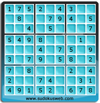 Sudoku de Nivel Muy Fácil Sudoku de Nivel Muy Fácil