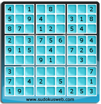 Nivel Muito Facil de Sudoku Nivel Muito Facil de Sudoku