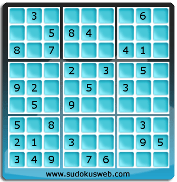 Sudoku von mittelmässiger höhe