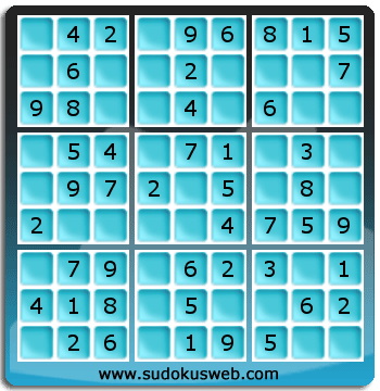 Sudoku de Niveau Très Facile Sudoku de Niveau Très Facile