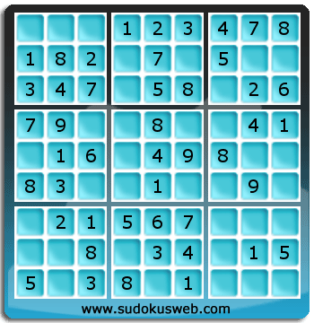 Nivel Muito Facil de Sudoku