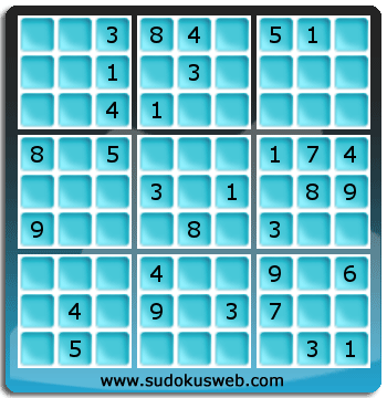 Sudoku von mittelmässiger höhe