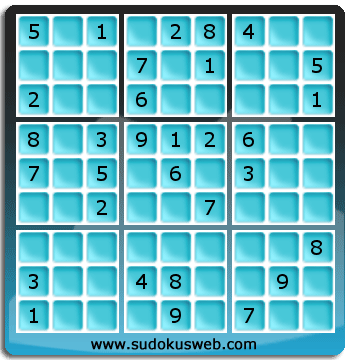 Sudoku von mittelmässiger höhe