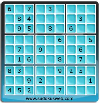 Sudoku von mittelmässiger höhe