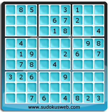 Sudoku von mittelmässiger höhe