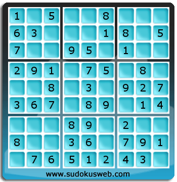 Sudoku de Nivell Molt Fàcil Sudoku de Nivell Molt Fàcil