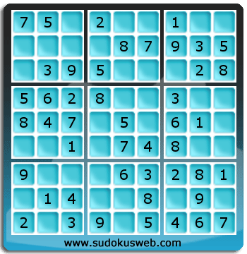 Sudoku von sehr einfacher höhe