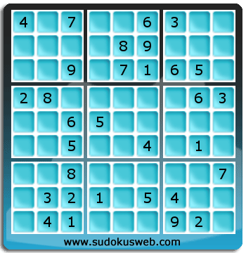 Sudoku von mittelmässiger höhe