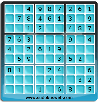 Nivel Muito Facil de Sudoku Nivel Muito Facil de Sudoku