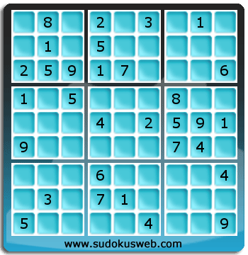 Sudoku von mittelmässiger höhe