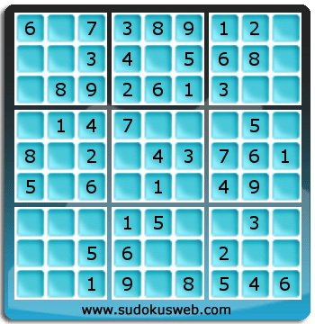Sudoku de Niveau Très Facile Sudoku de Niveau Très Facile
