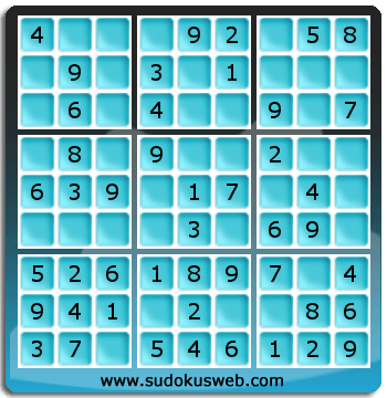 Sudoku de Nivel Muy Fácil