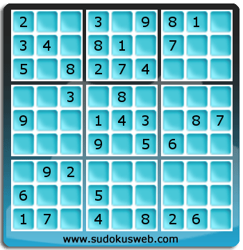Sudoku von einfacher höhe Sudoku von einfacher höhe