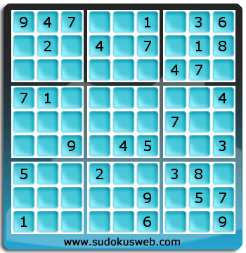 Sudoku von mittelmässiger höhe