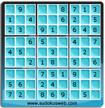 Sudoku de Nivel Muy Fácil Sudoku de Nivel Muy Fácil
