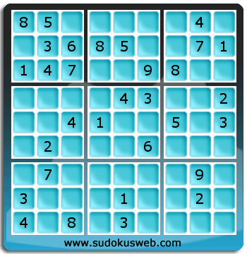 Sudoku von mittelmässiger höhe