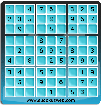 Sudoku von sehr einfacher höhe