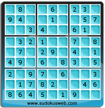 Sudoku de Niveau Très Facile Sudoku de Niveau Très Facile