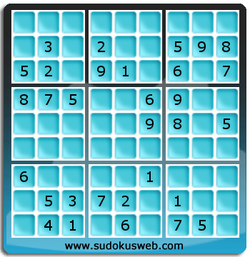 Sudoku von mittelmässiger höhe