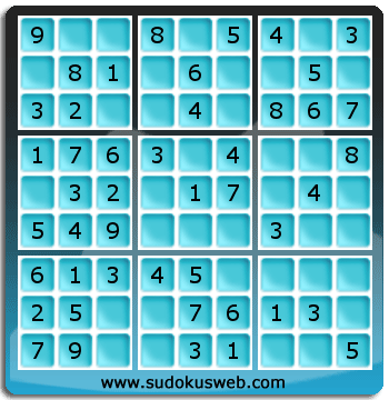 Nivel Muito Facil de Sudoku Nivel Muito Facil de Sudoku