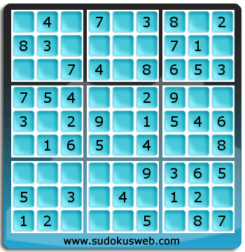 Sudoku de Niveau Très Facile Sudoku de Niveau Très Facile