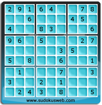 Sudoku de Niveau Facile Sudoku de Niveau Facile