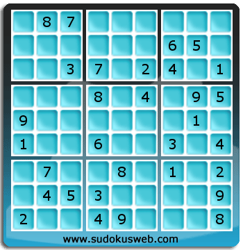 Sudoku von mittelmässiger höhe