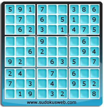 Nivel Muito Facil de Sudoku Nivel Muito Facil de Sudoku