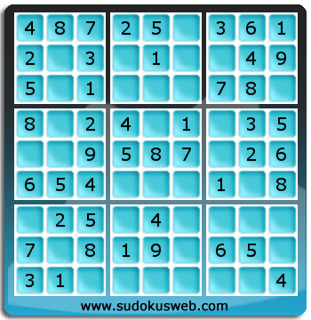 Sudoku de Niveau Très Facile Sudoku de Niveau Très Facile